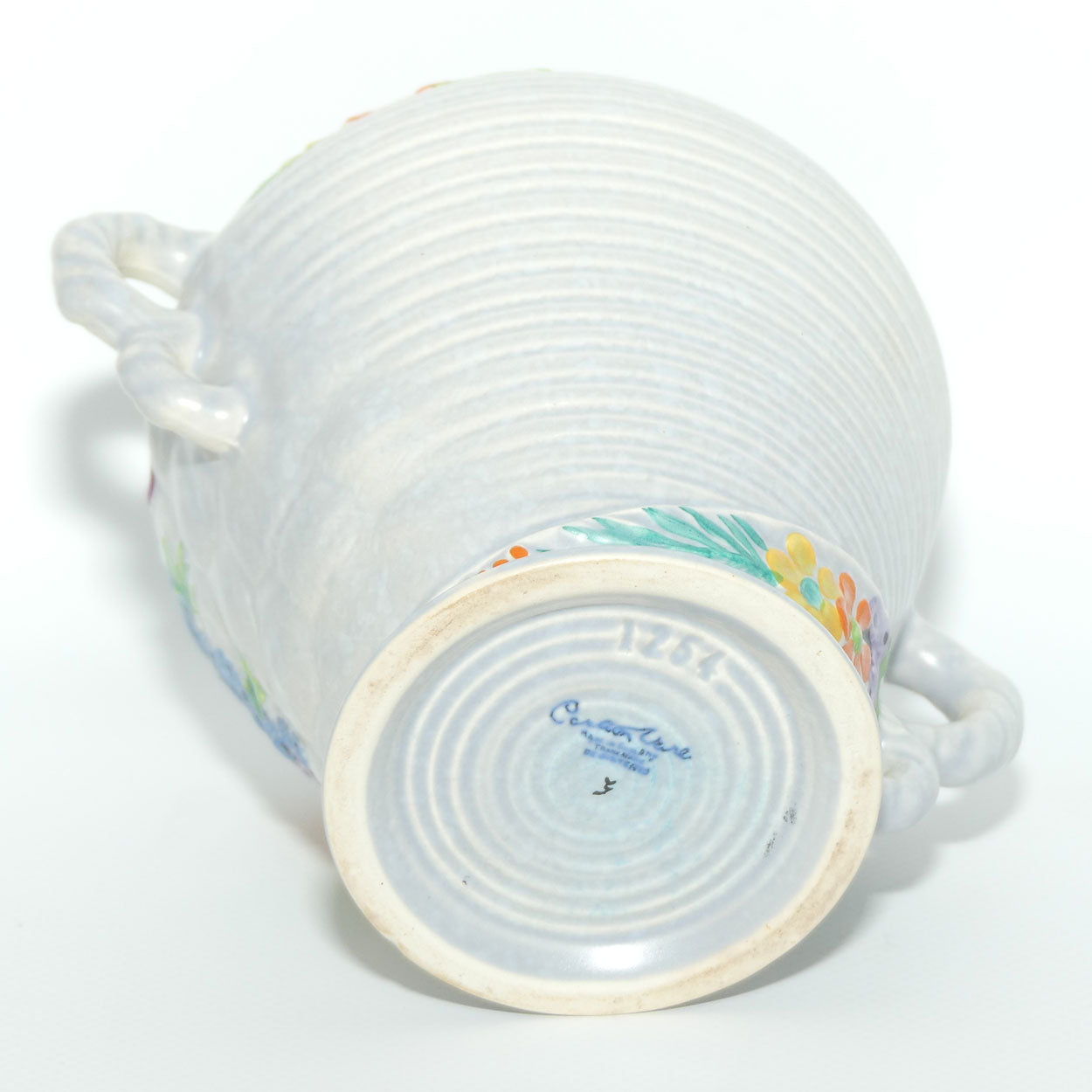 Carlton Ware Art Deco My Garden twin handle vase