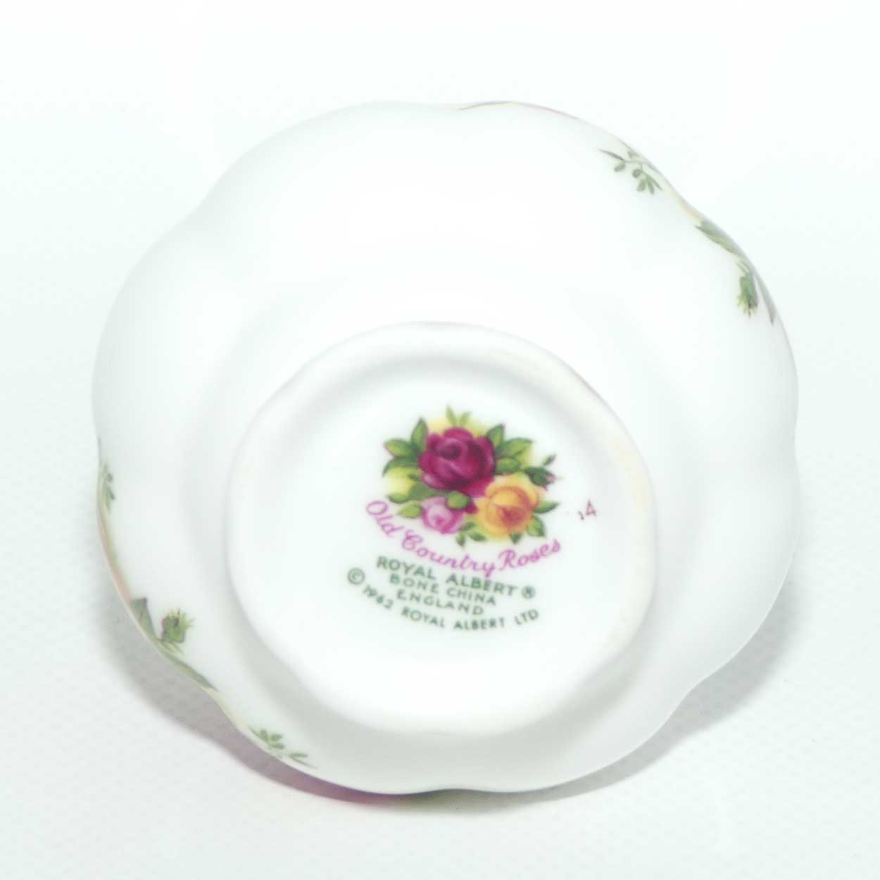 Royal Albert Bone China Old Country Roses narrow neck bud vase | © 1962 Royal Albert Ltd backstamp | #2