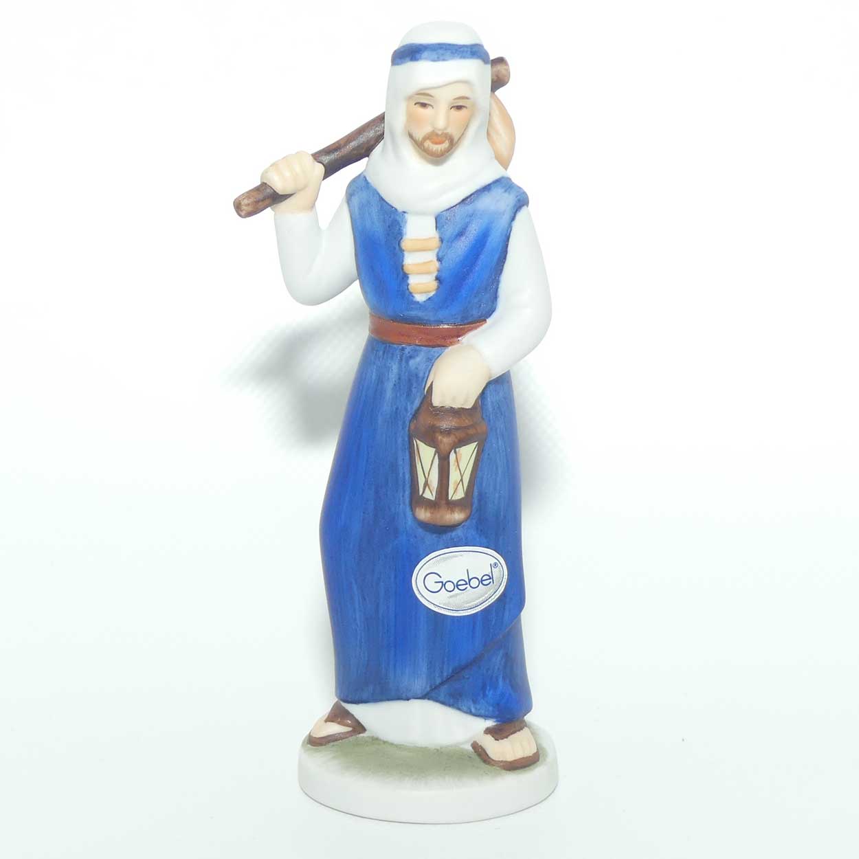 Pair Goebel Nativity figures by Janet Robson | Flight into Egypt | Mary and Baby Jesus and Joseph