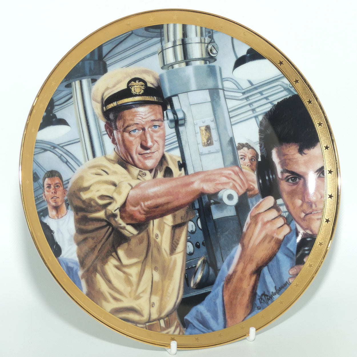 Franklin Mint Heirloom plate | John Wayne | Symbol of Naval Strength + Cert