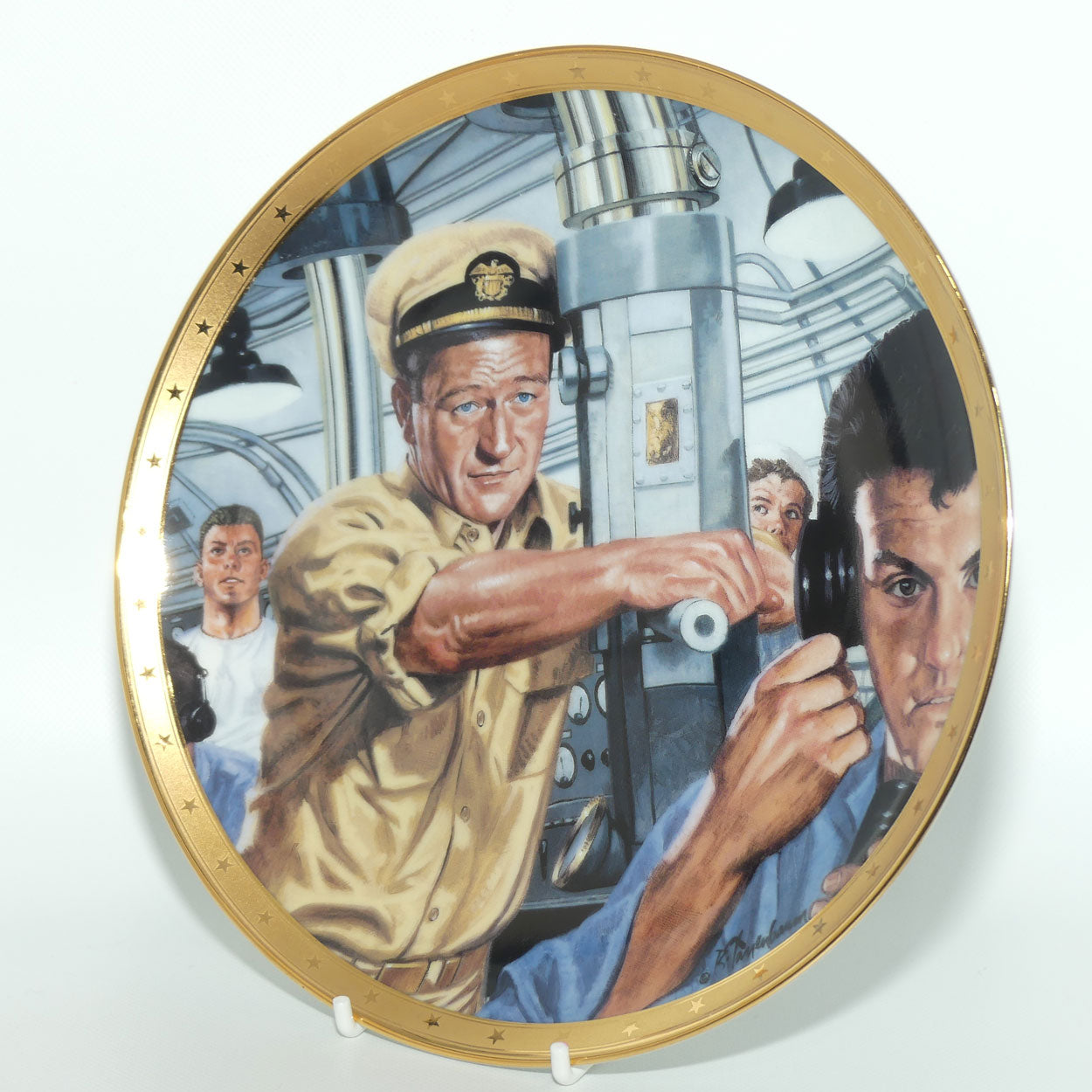 Franklin Mint Heirloom plate | John Wayne | Symbol of Naval Strength + Cert