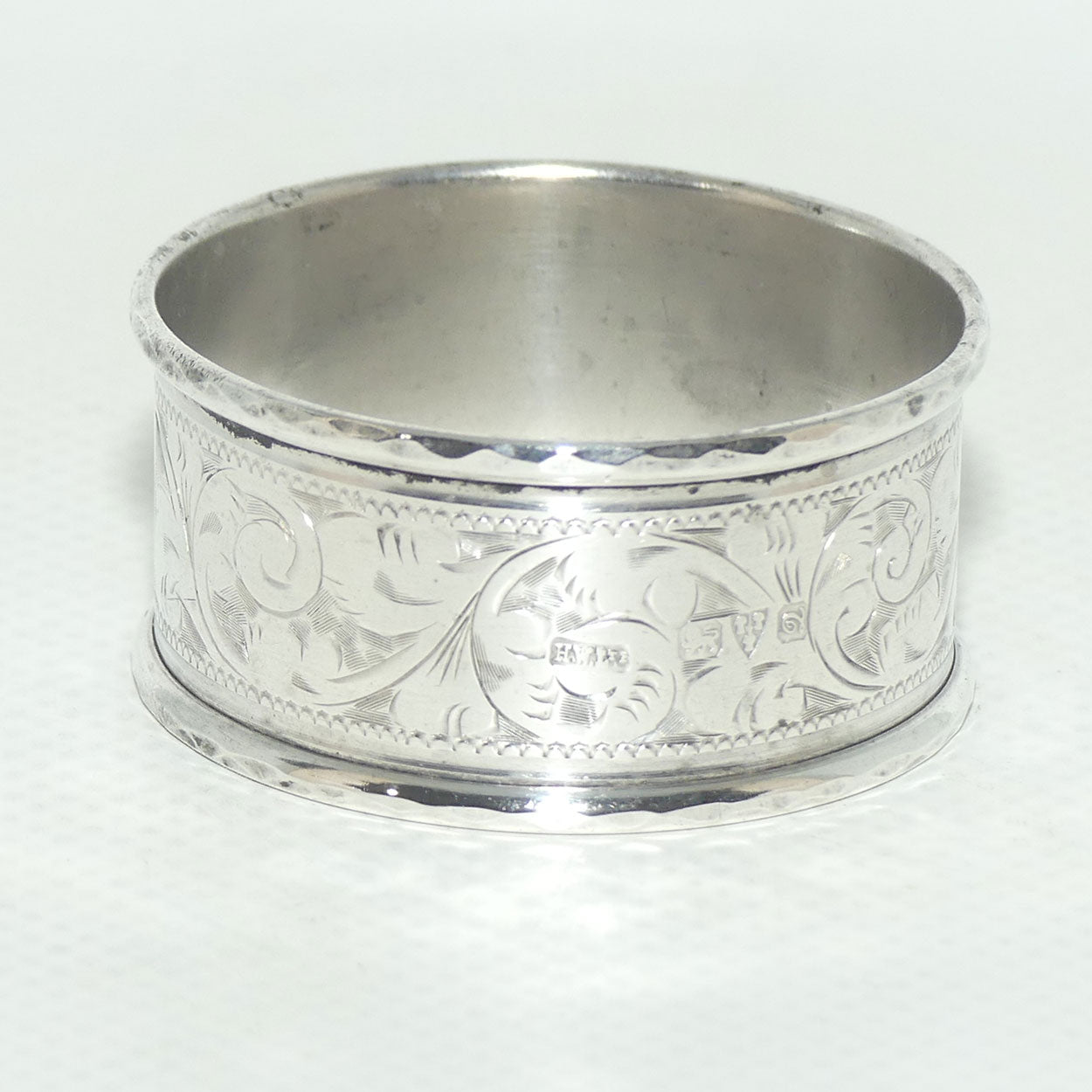 Edwardian era Sterling Silver napkin or serviette ring | Chester 1916 | 13.67g