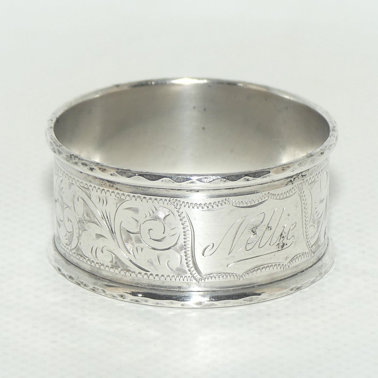 Edwardian era Sterling Silver napkin or serviette ring | Chester 1916 | 13.67g