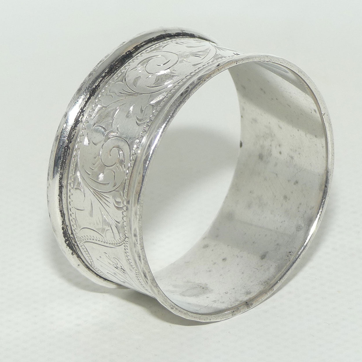Edwardian era Sterling Silver napkin or serviette ring | Chester 1916 | 13.67g