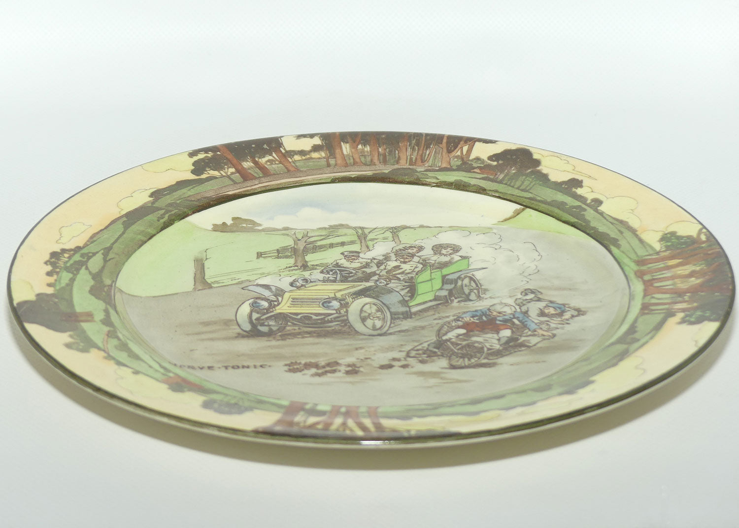 Royal Doulton Early Motoring plate D2406 A Nerve Tonic | Large #2
