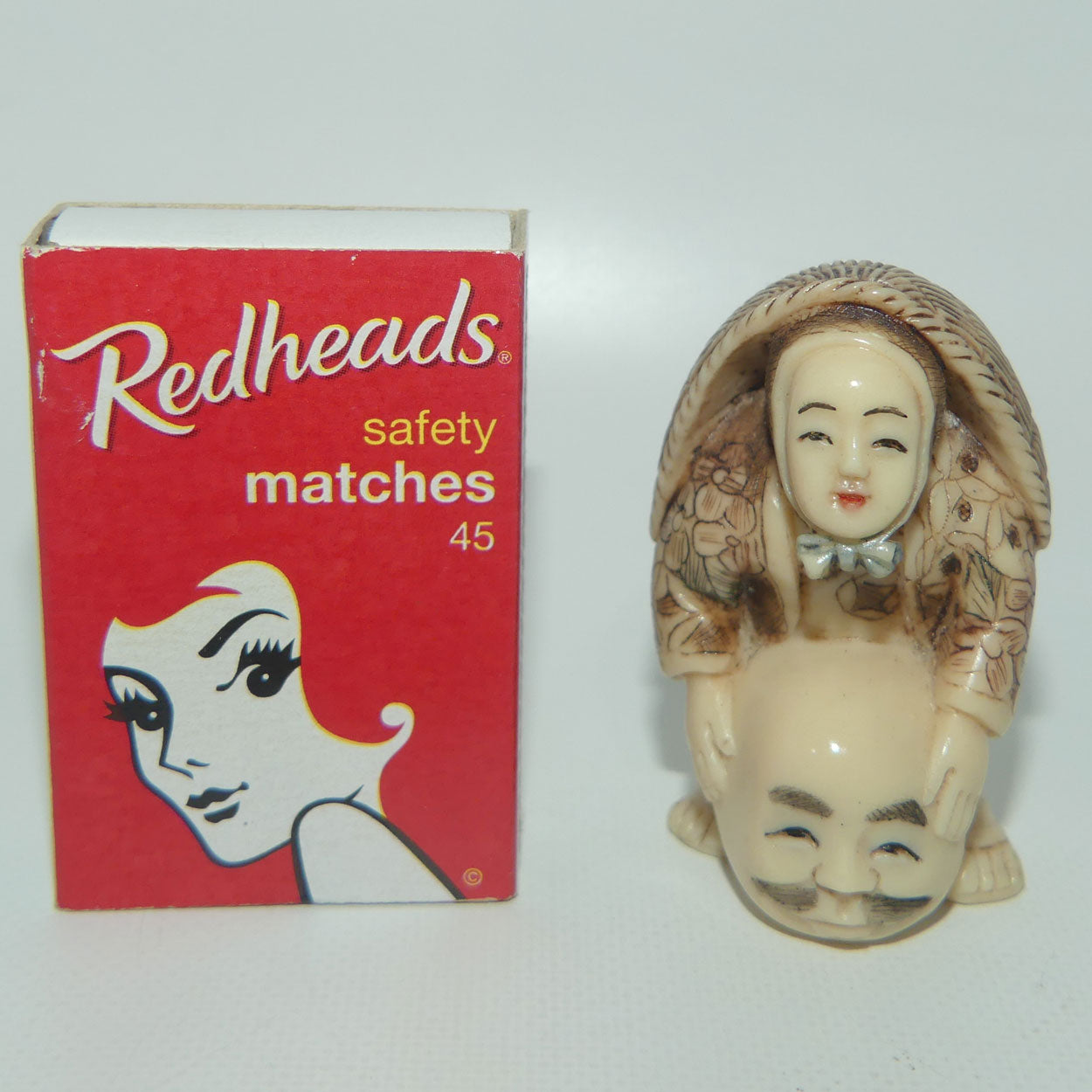 Vintage Japanese Carved Resin Netsuke