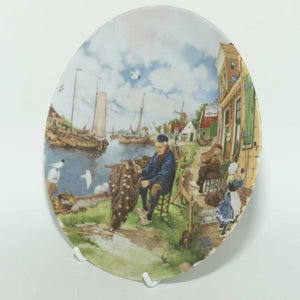 Royal Schwabap plate | Old Fisherman mending Nets