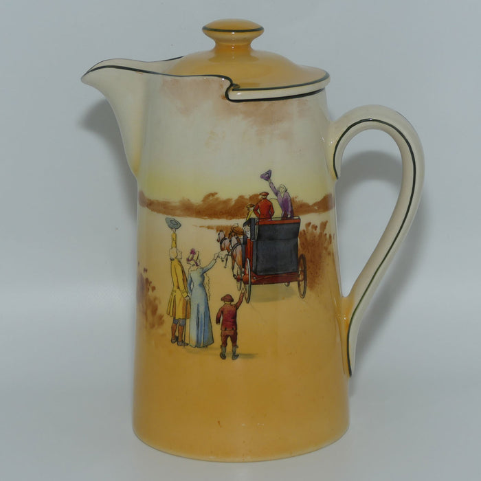 Royal Doulton Coaching Days New Barton shape lidded water pot D2716 | Large #1