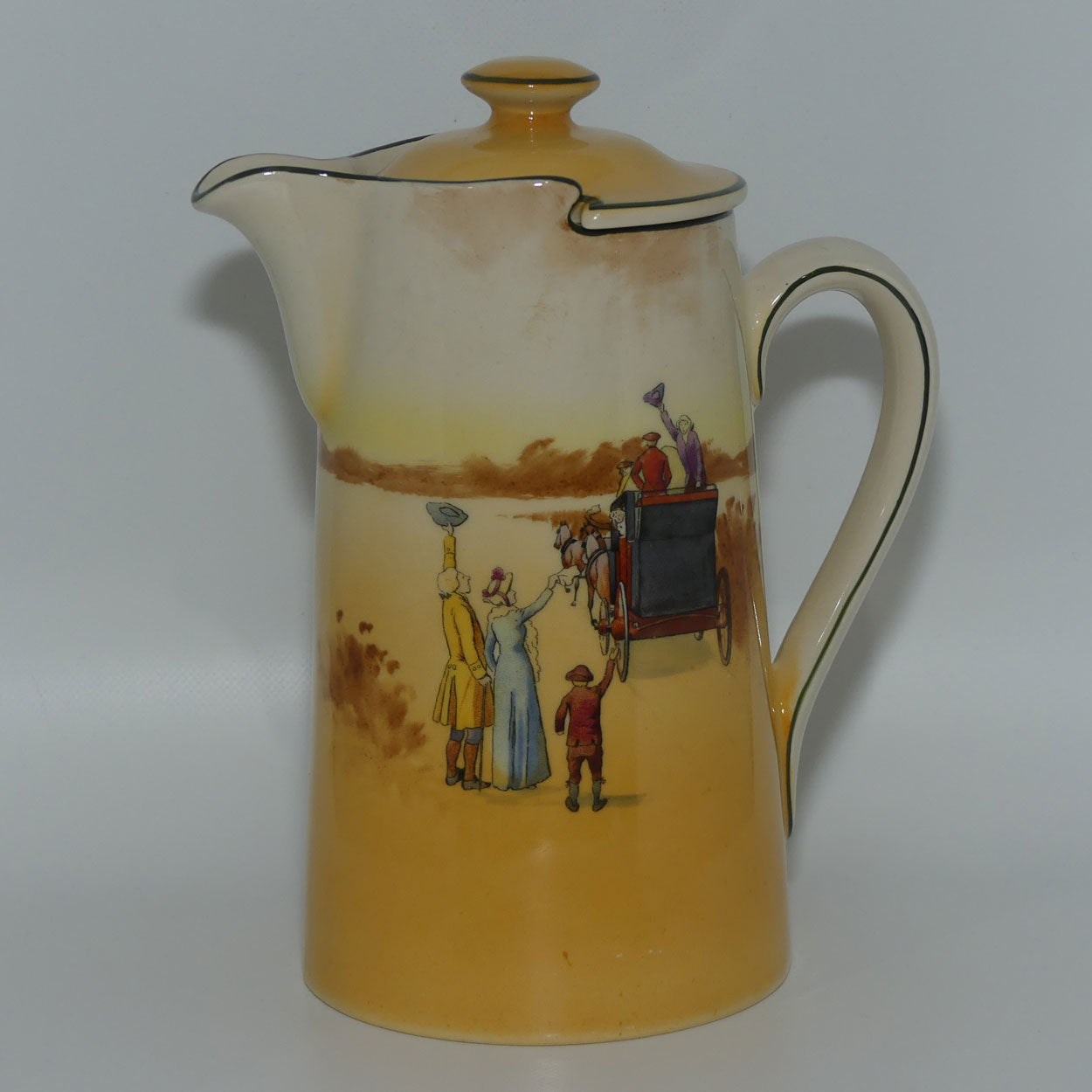 Royal Doulton Coaching Days New Barton shape lidded water pot D2716