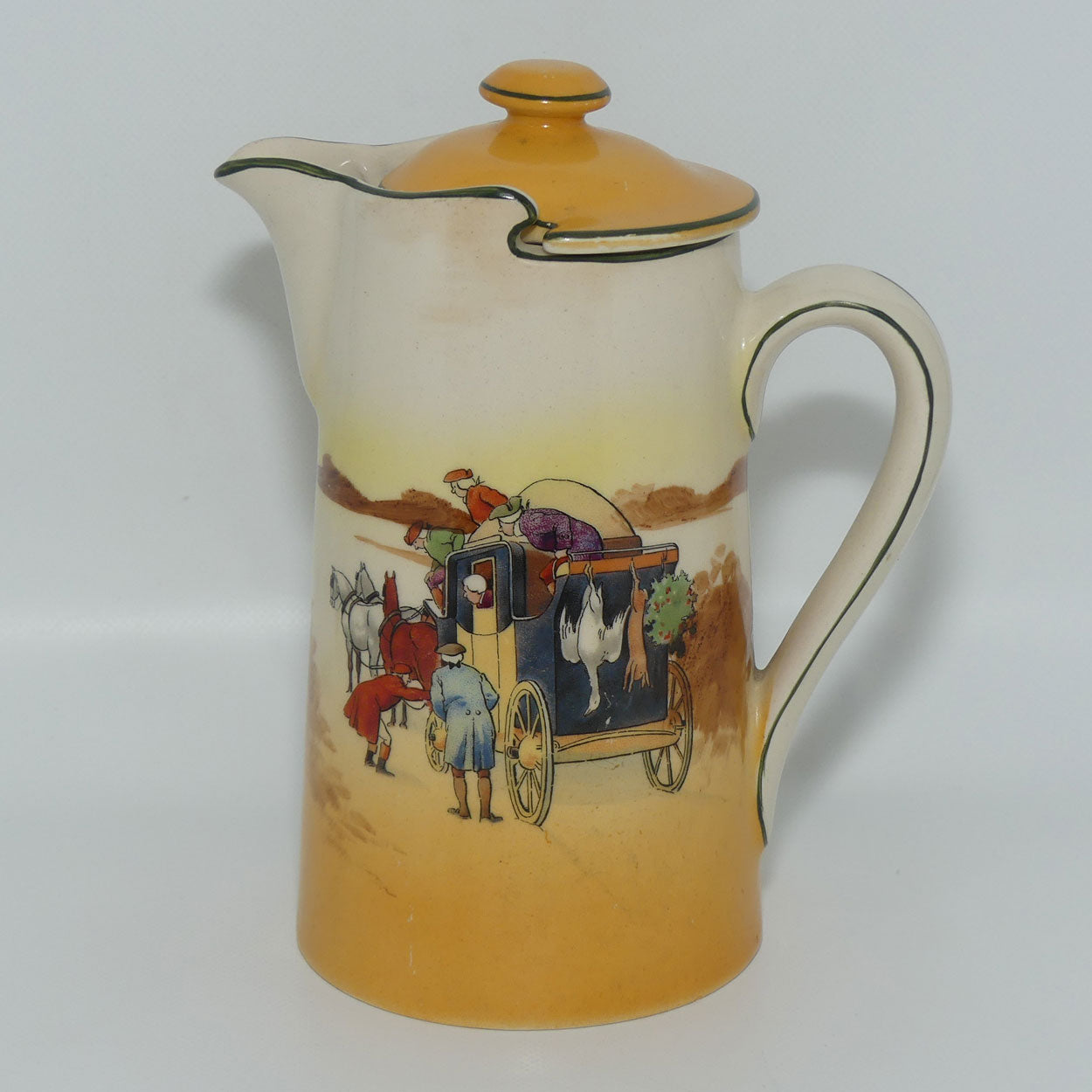 Royal Doulton Coaching Days New Barton shape lidded water pot | Small #2