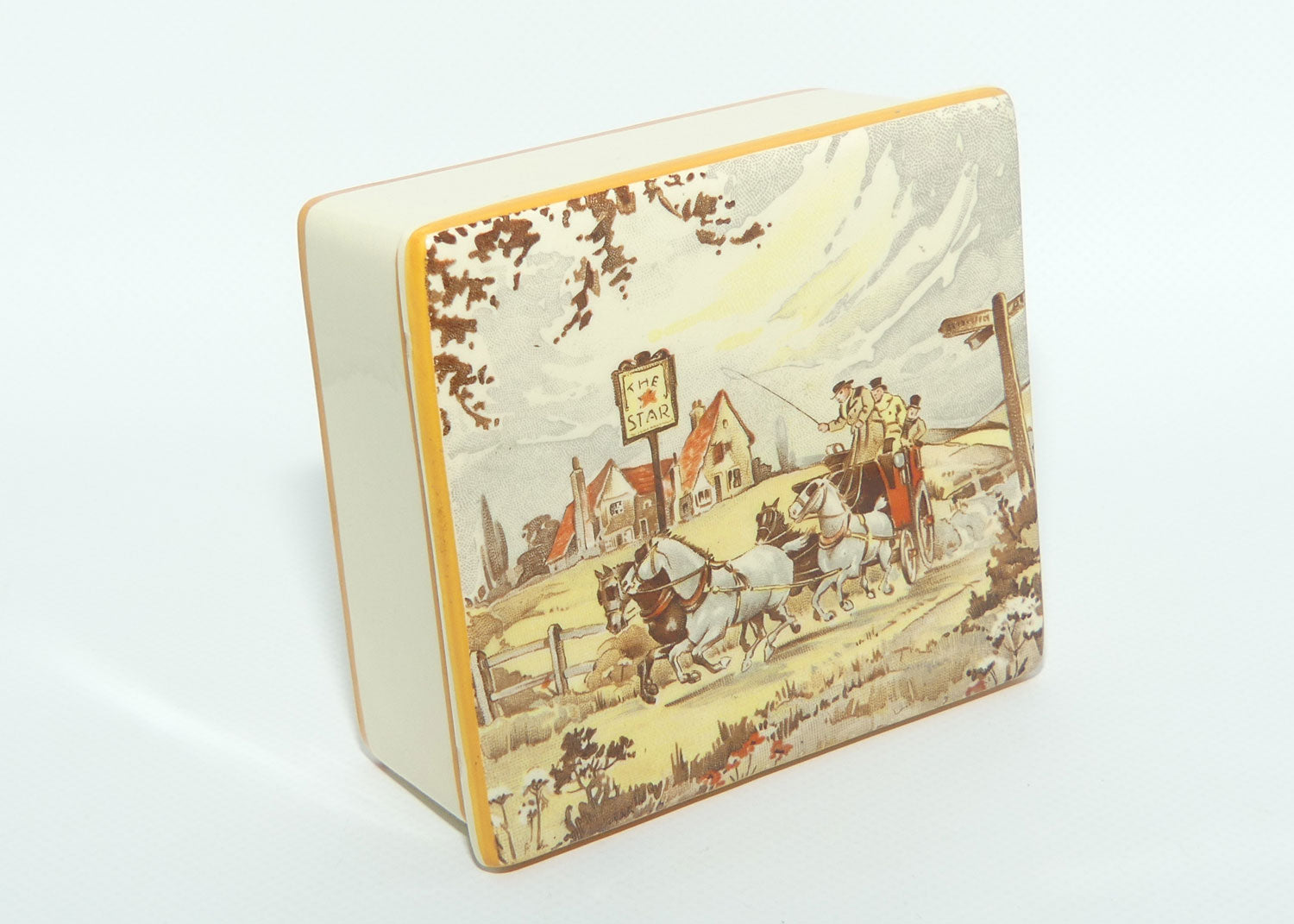 Newhall Hanley Coaching Scenes lidded box