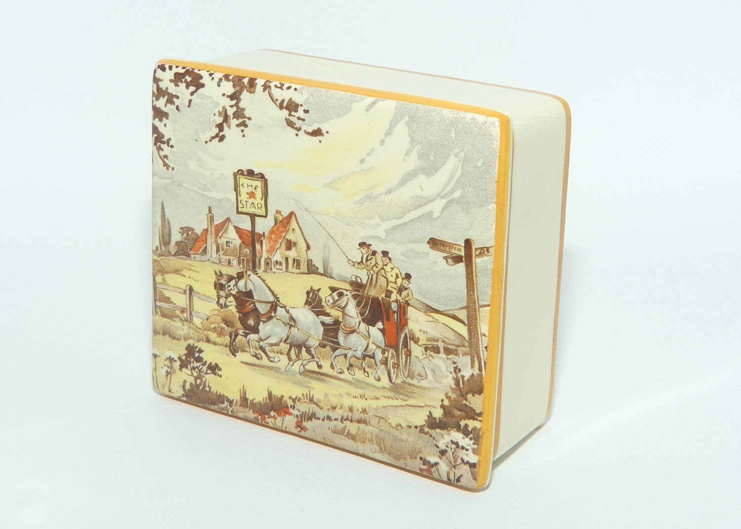 Newhall Hanley Coaching Scenes lidded box