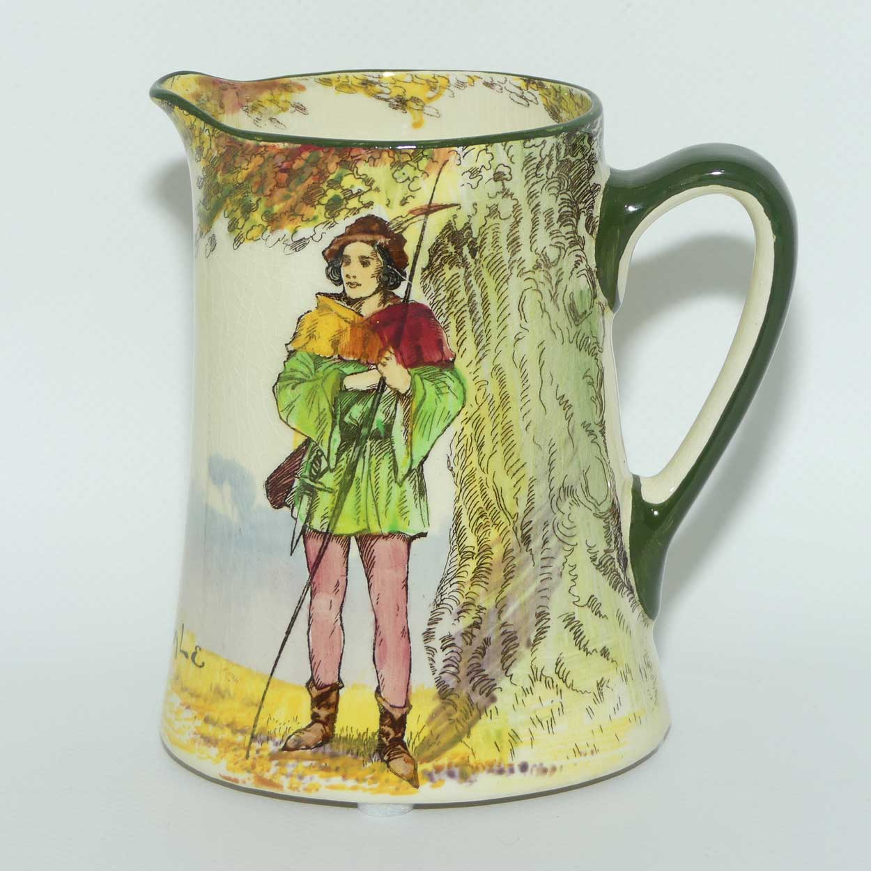 Royal Doulton Under the Greenwood Tree | Robin Hood Newlyn shape jug | Alan a Dale