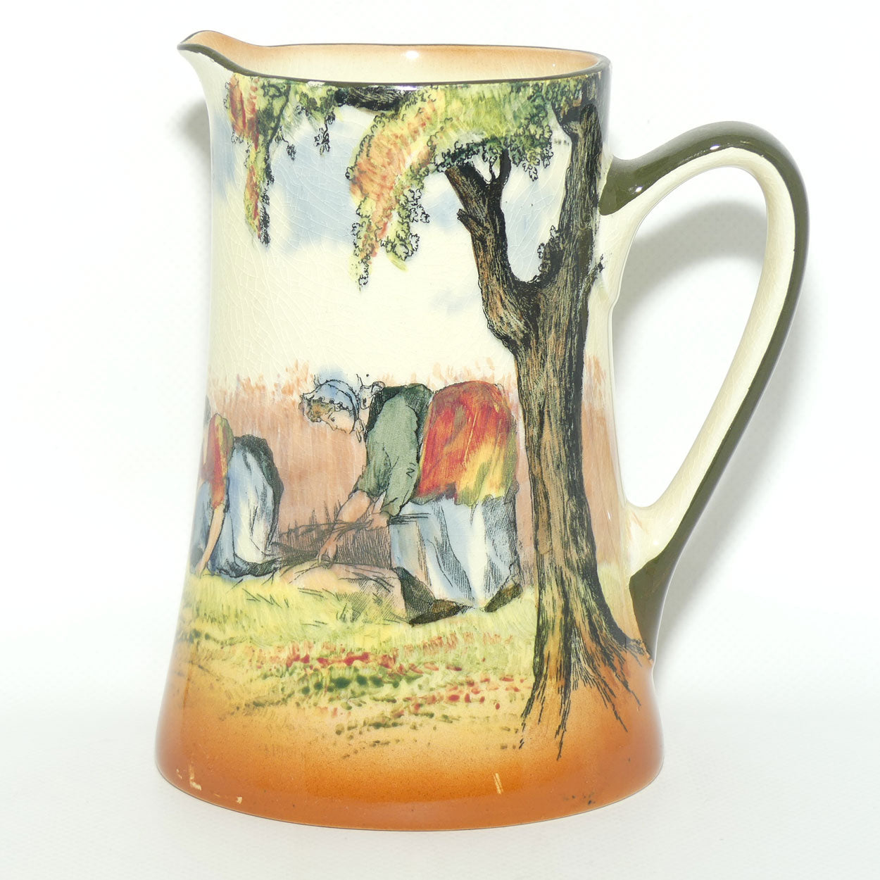 Royal Doulton Newlyn shape Gypsies and Gleaners jug D3191