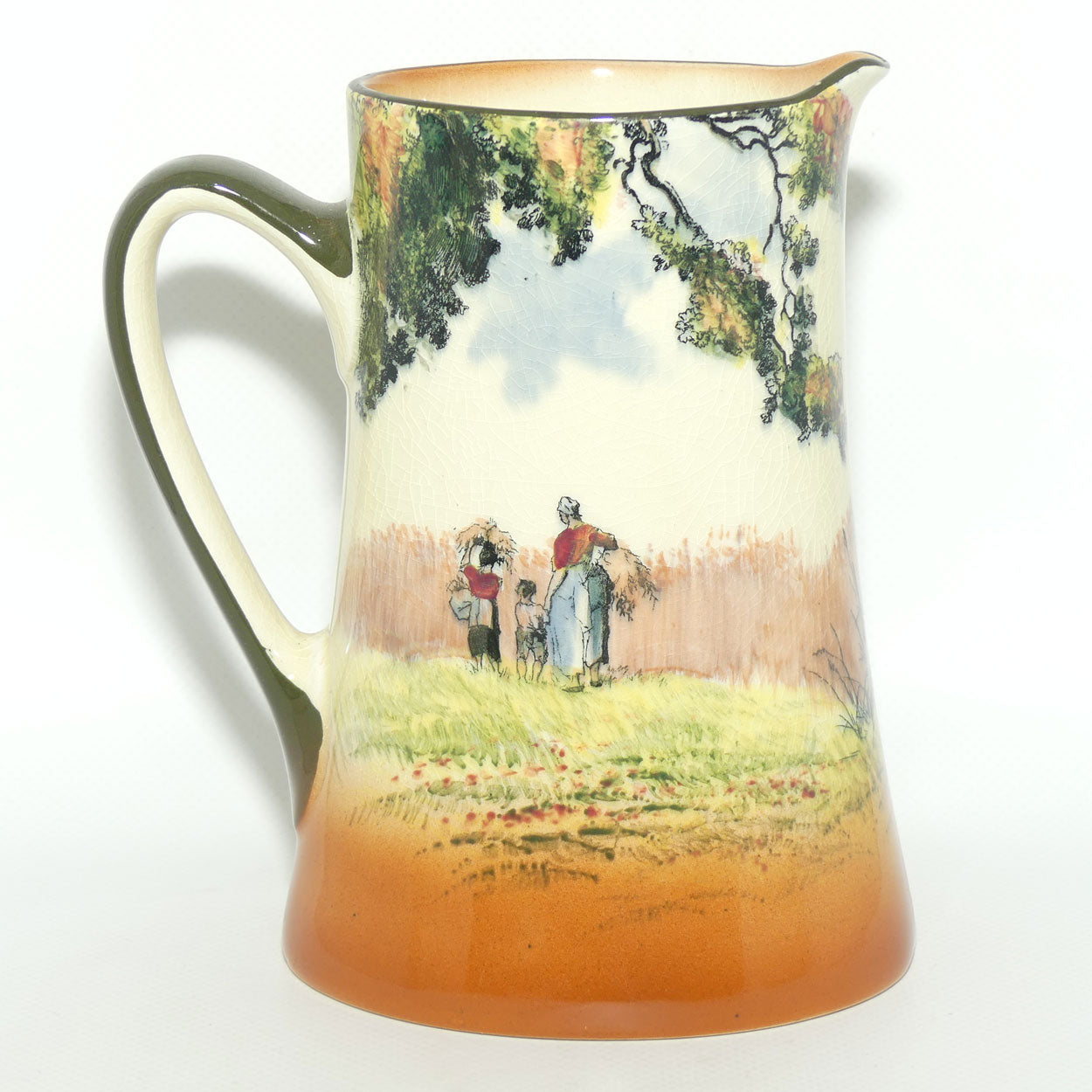 Royal Doulton Newlyn shape Gypsies and Gleaners jug D3191