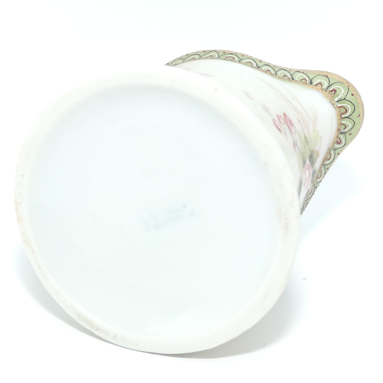 Vintage Hand Painted Nippon Floral and Gilt Jewelled 3 piece coffee set