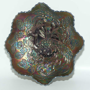 Fenton Carnival Glass bowl | Peacock and Urn