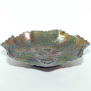 Fenton Carnival Glass bowl | Peacock and Urn