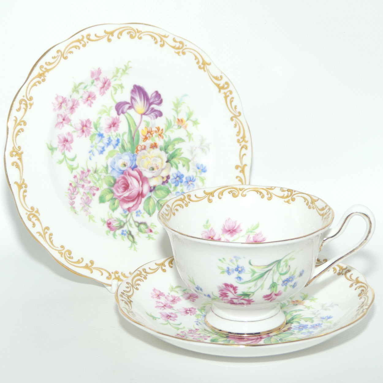 Royal Albert Bone China Nosegay trio | Avon shape
