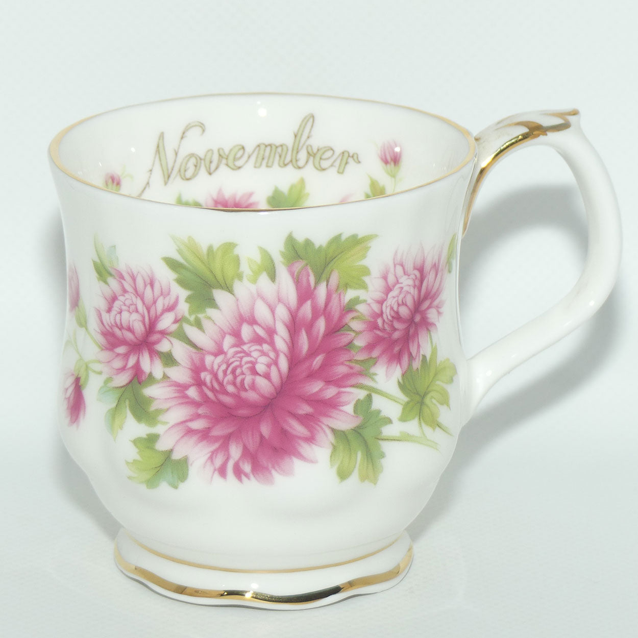 Royal Albert Bone China | Flower of the Month series | #11 | November Chrysanthemum | boxed