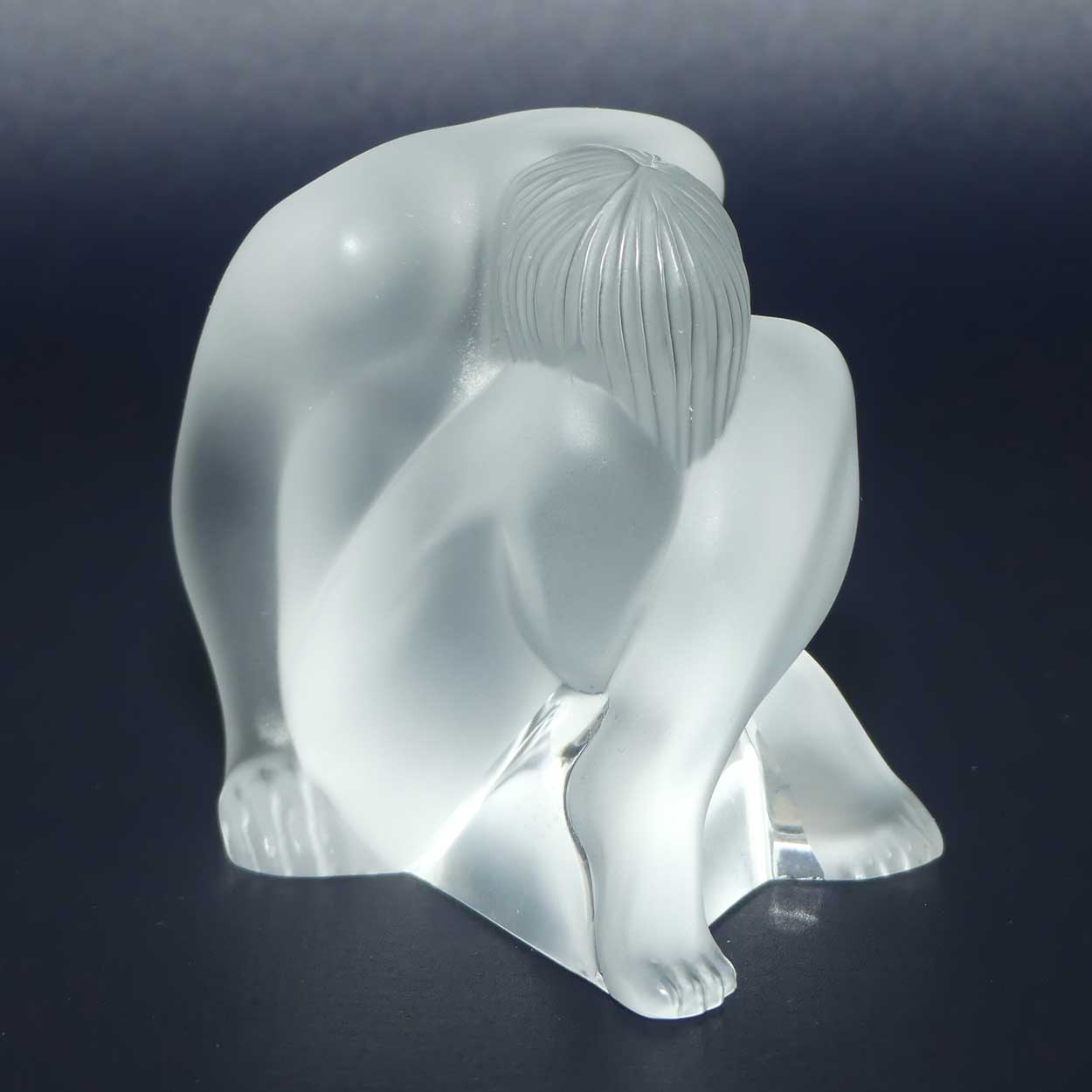 Lalique France Nude Assis figure | boxed
