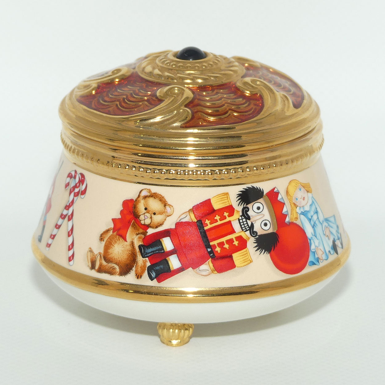 Franklin Mint | House of Faberge musical trinket box | The Nutcracker