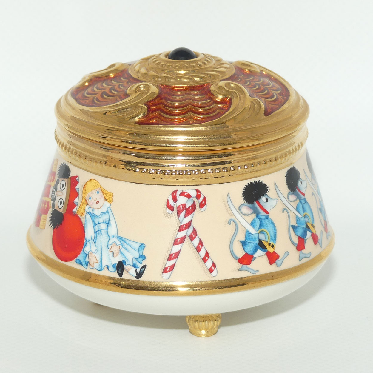 Franklin Mint | House of Faberge musical trinket box | The Nutcracker