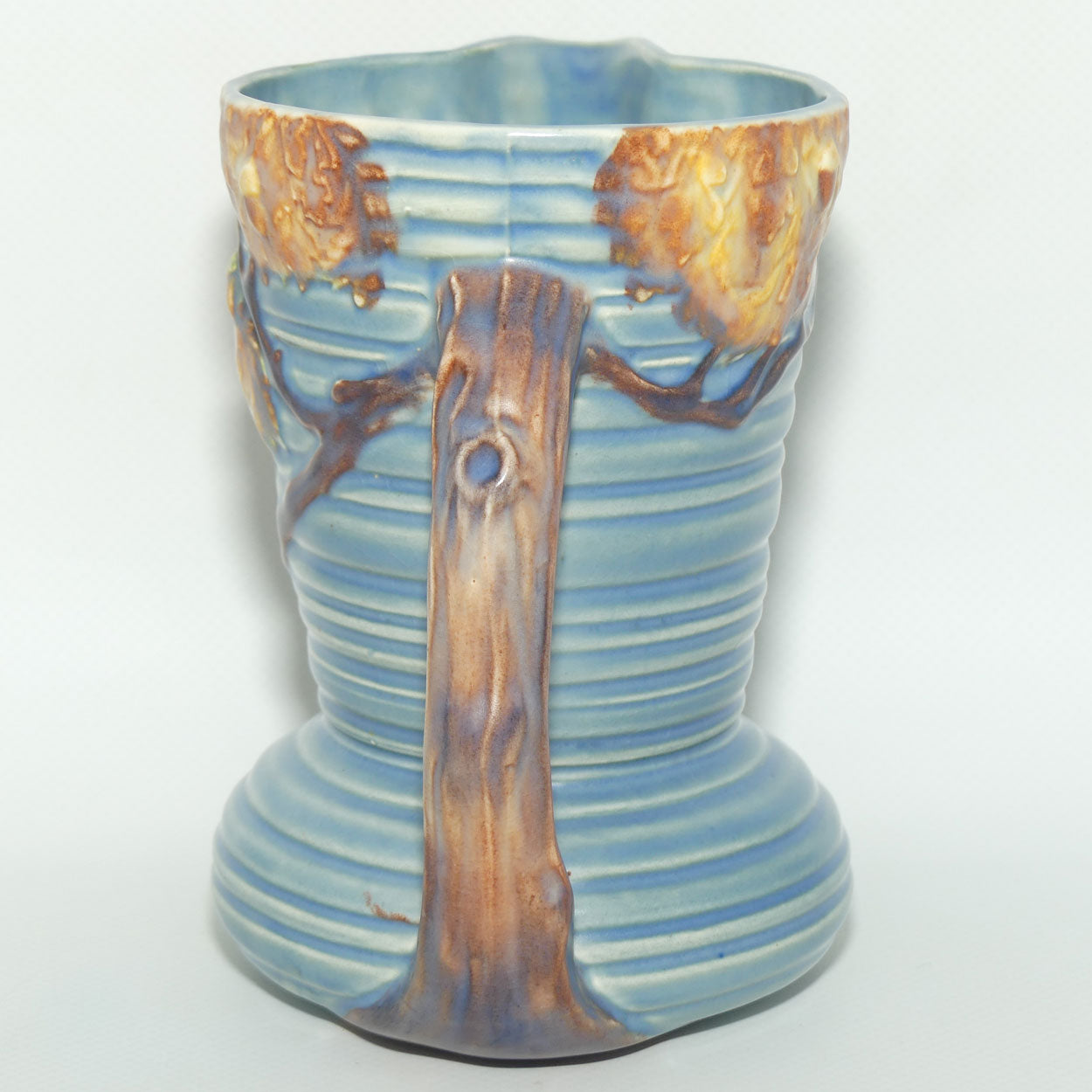 Carlton Ware Oak tree on blue Ground jug | 13.5cms tall