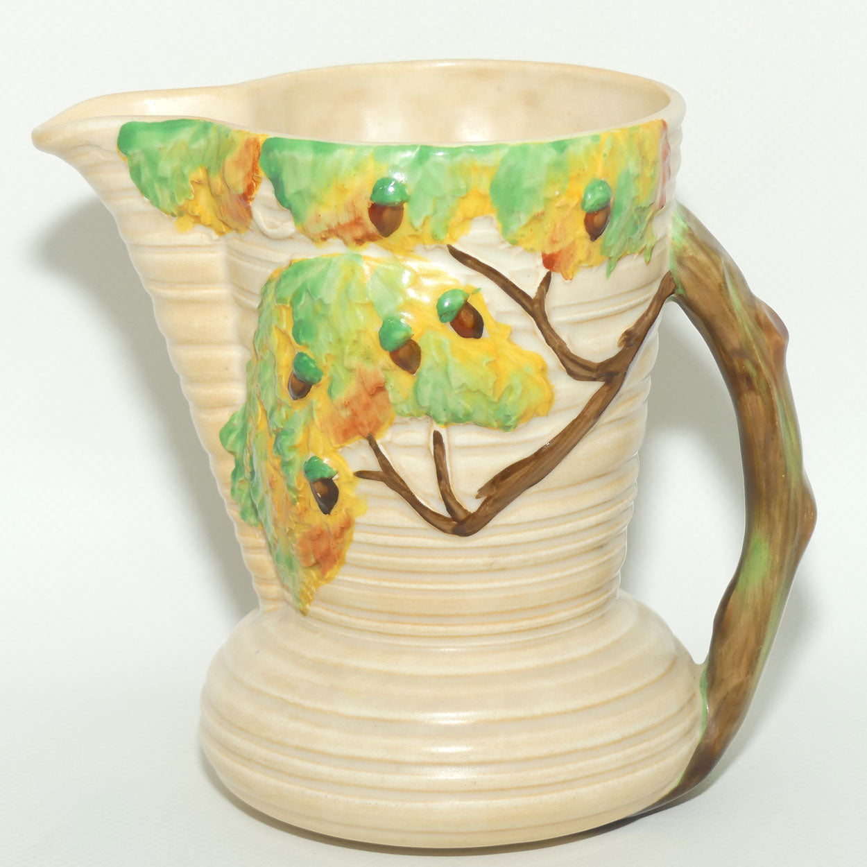 Carlton Ware Oak Tree on Cream Ground jug | 13.5cms tall