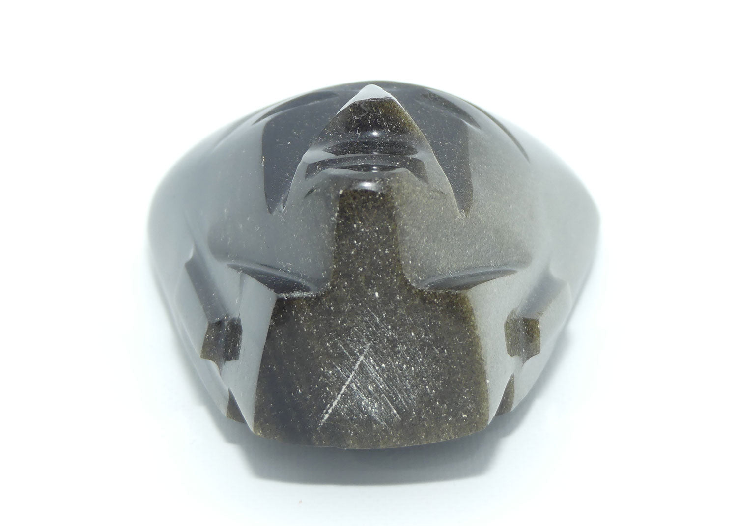 Vintage Aztec | Mexican Obsidian Carving Bust or paperweight