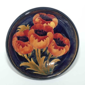 William Moorcroft Ochre Poppies and TUDRIC pewter comport | Liberty of London