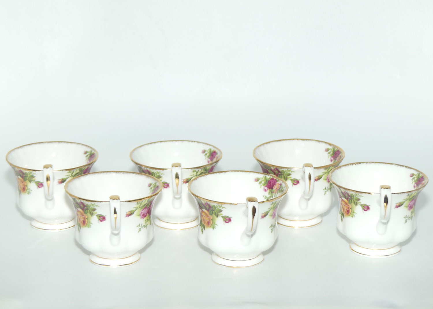 Royal Albert Bone China England Old Country Roses trio set of 6 | #2 | © 1962 Royal Albert Ltd backstamp
