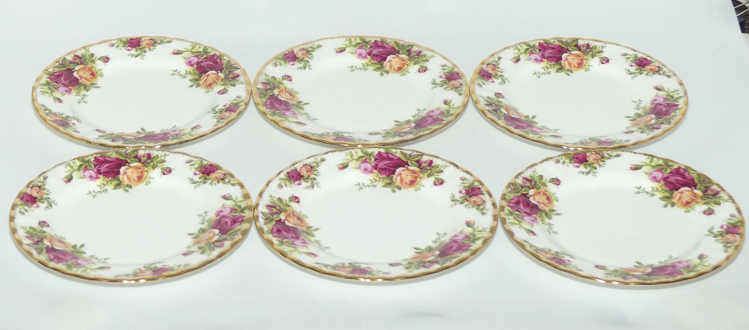 Royal Albert Bone China England Old Country Roses trio set of 6 | #2 | © 1962 Royal Albert Ltd backstamp