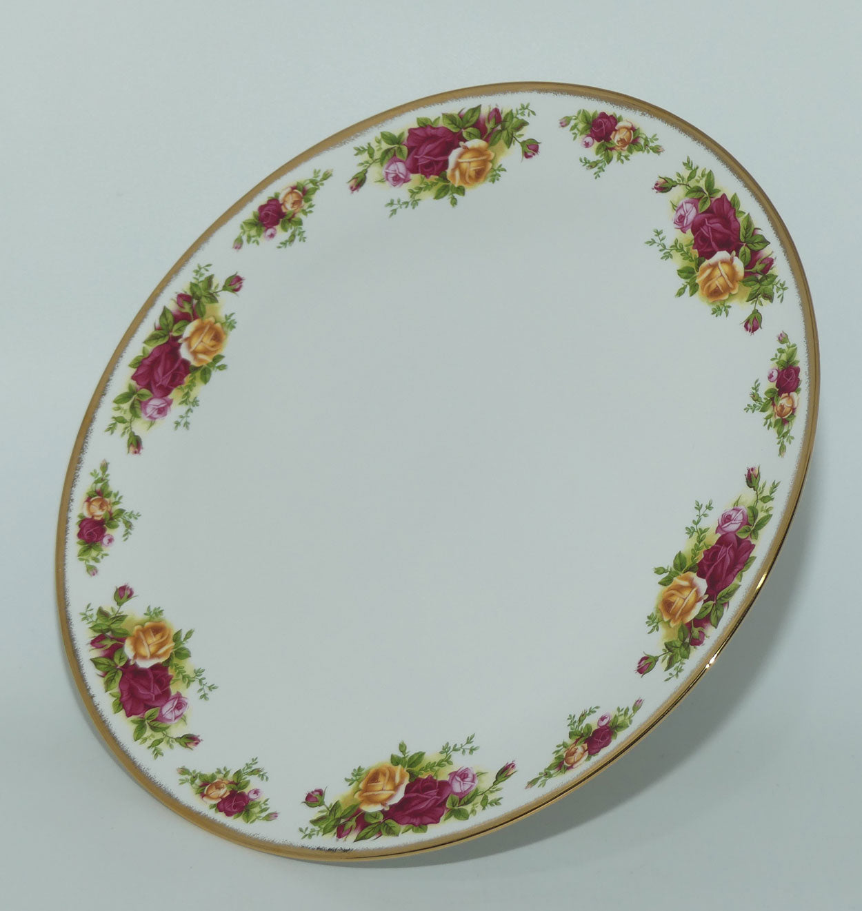 Royal Albert Bone China Old Country Roses footed cake stand | 31cms diameter
