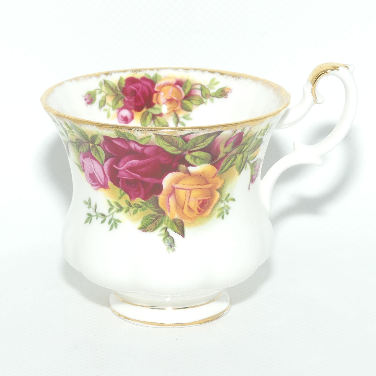 Royal Albert Bone China England Old Country Roses coffee duo | early stamp