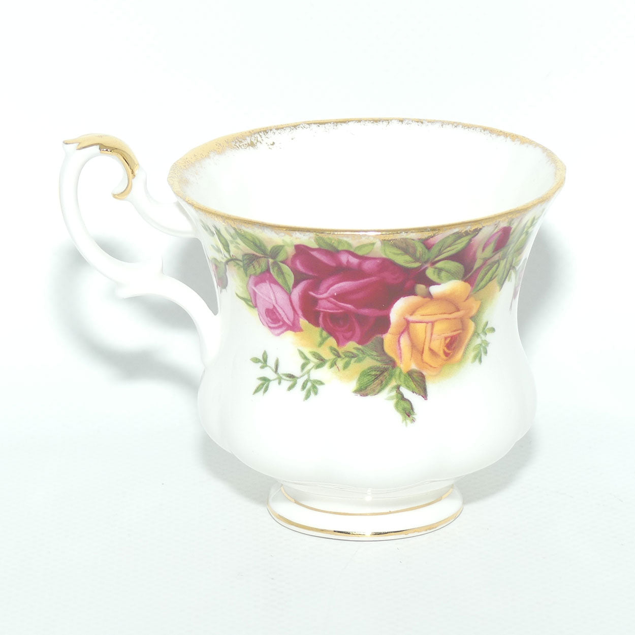 Royal Albert Bone China England Old Country Roses coffee duo | early stamp