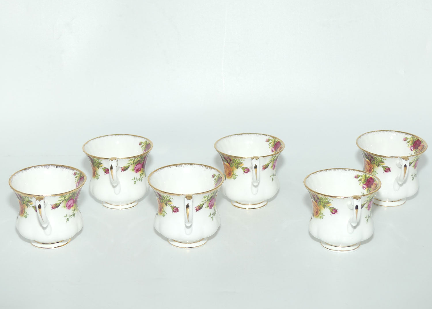 Royal Albert Bone China England Old Country Roses coffee duo | Set of 6 | Early Backstamp