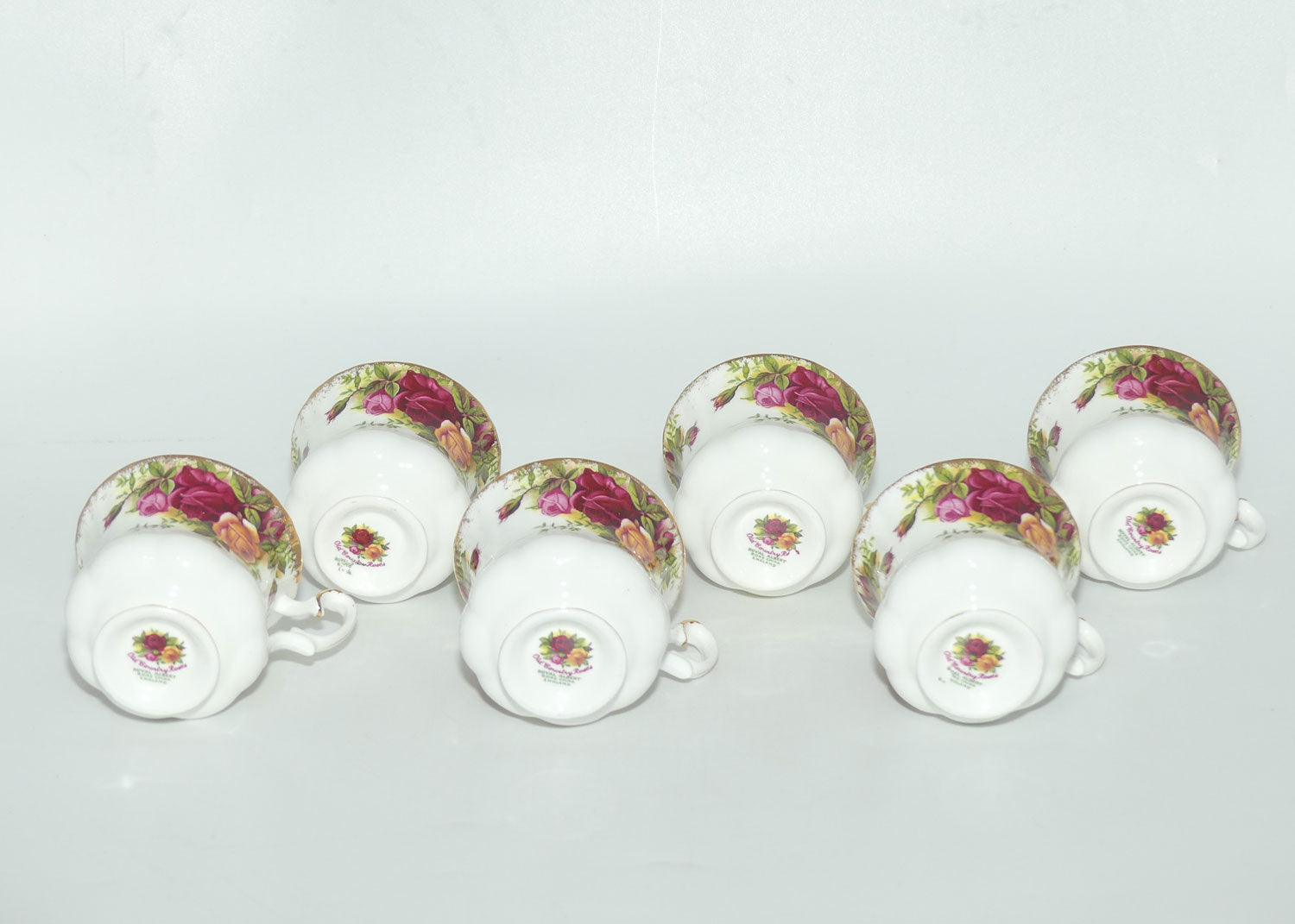 Royal Albert Bone China England Old Country Roses coffee duo | Set of 6 | Early Backstamp