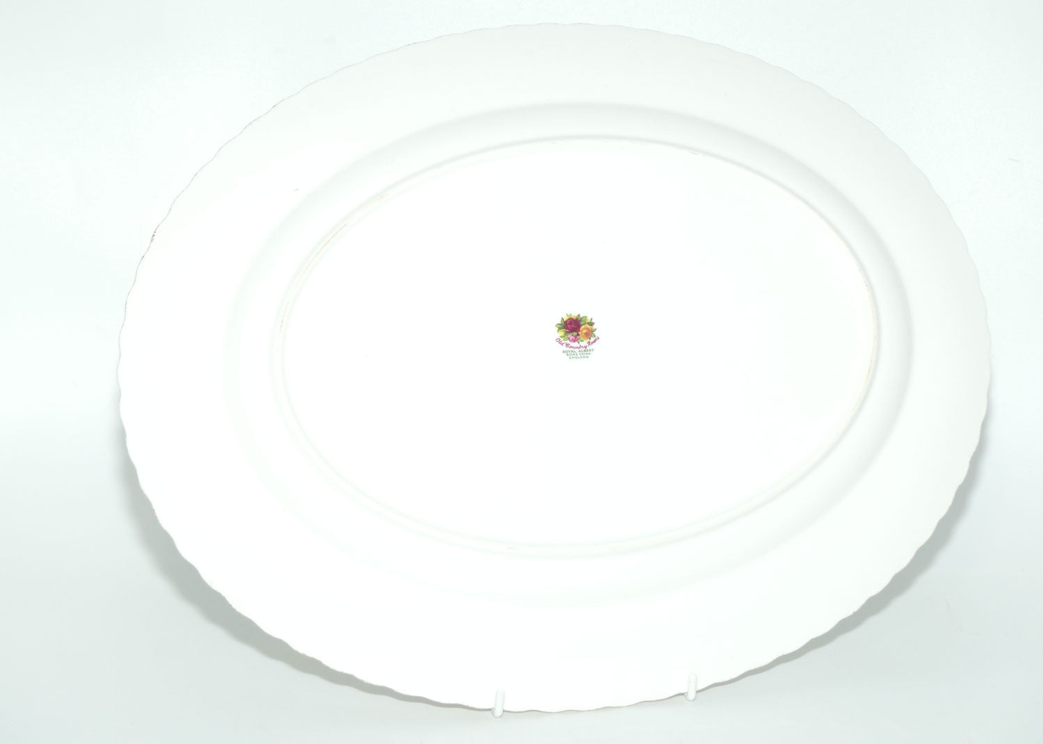 Royal Albert Bone China England Old Country Roses oval meat platter | 38cm | early backstamp