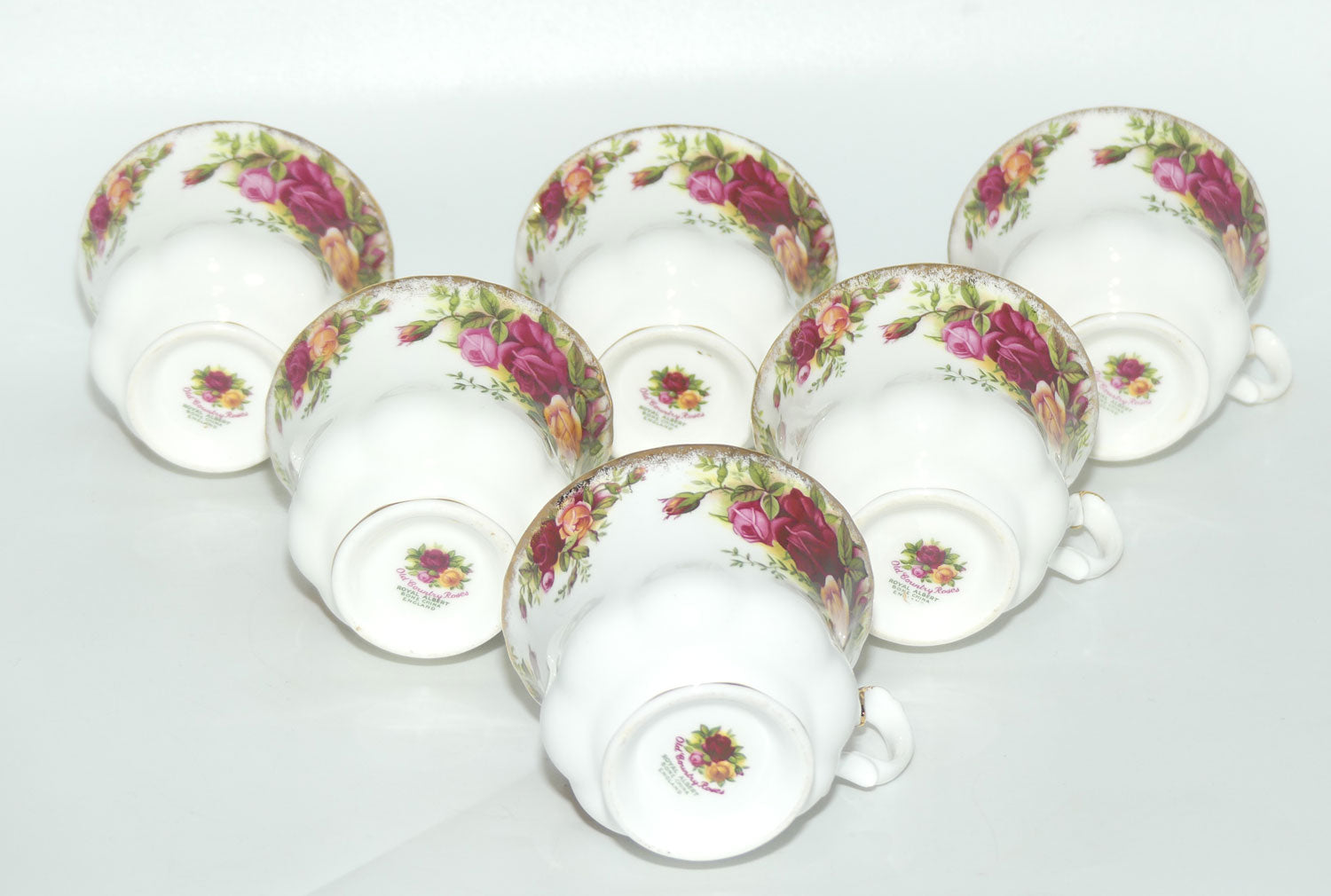 Royal Albert Bone China England Old Country Roses trio set of 6 |  Early Backstamp  | #5