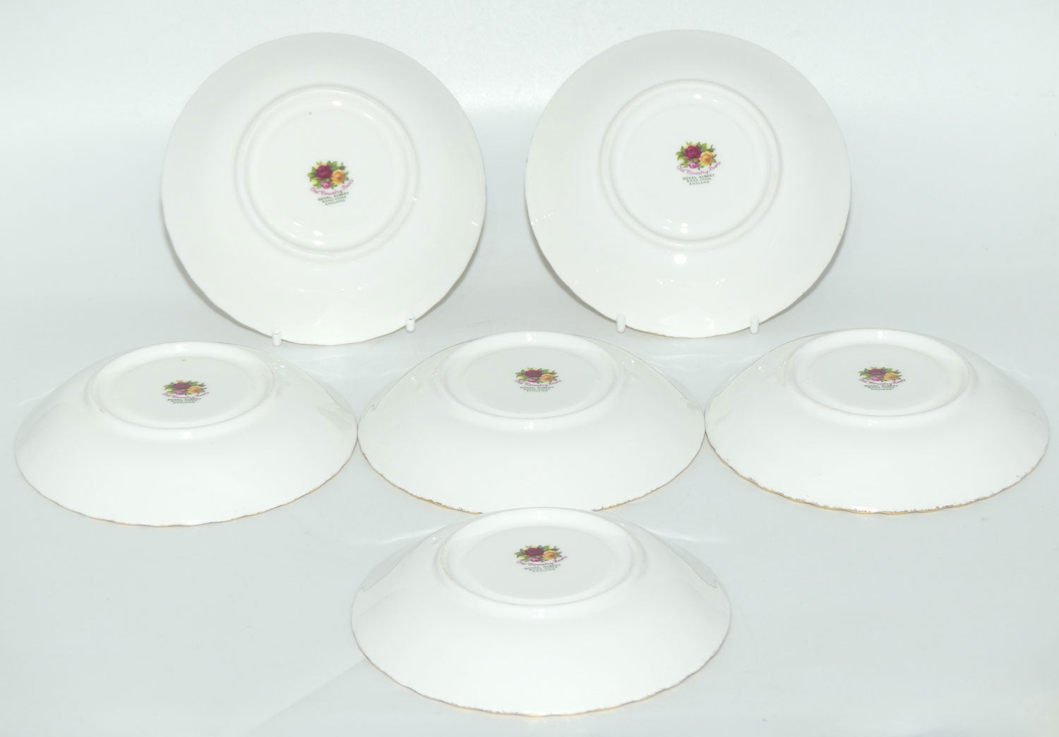 Royal Albert Bone China England Old Country Roses trio set of 6 |  Early Backstamp  | #5