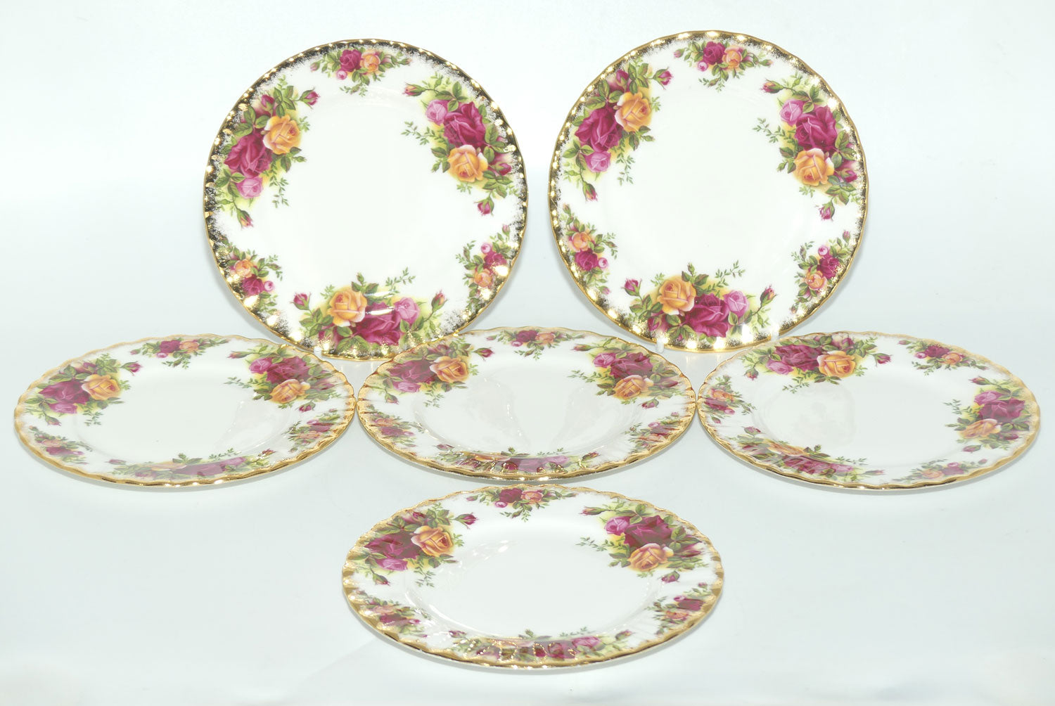 Royal Albert Bone China England Old Country Roses trio set of 6 |  Early Backstamp  | #5