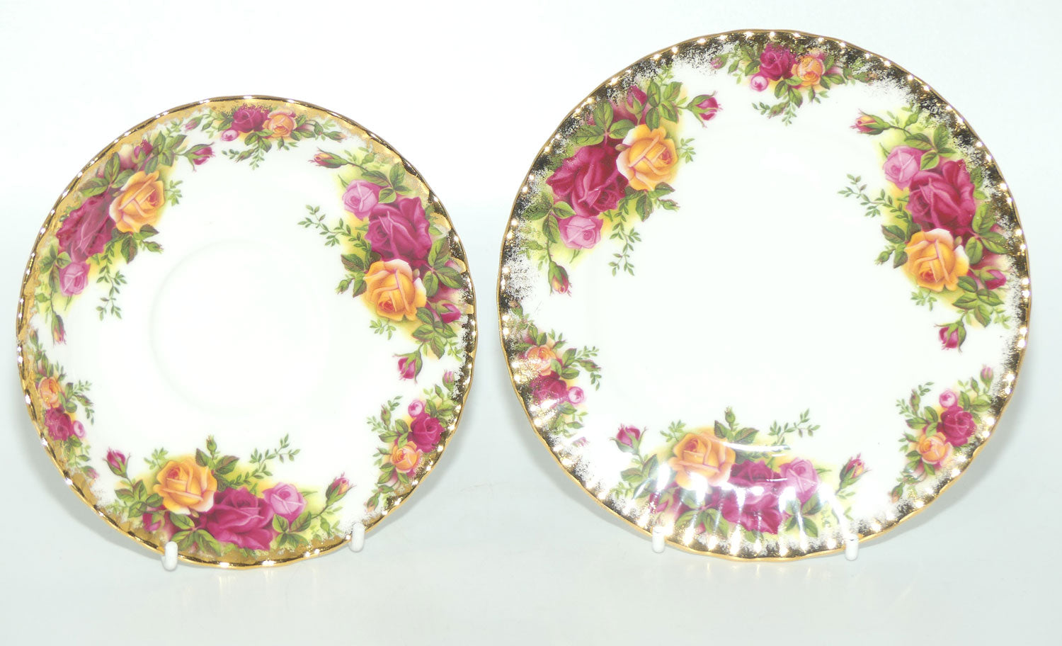 Royal Albert Bone China England Old Country Roses trio set of 6 |  Early Backstamp  | #6