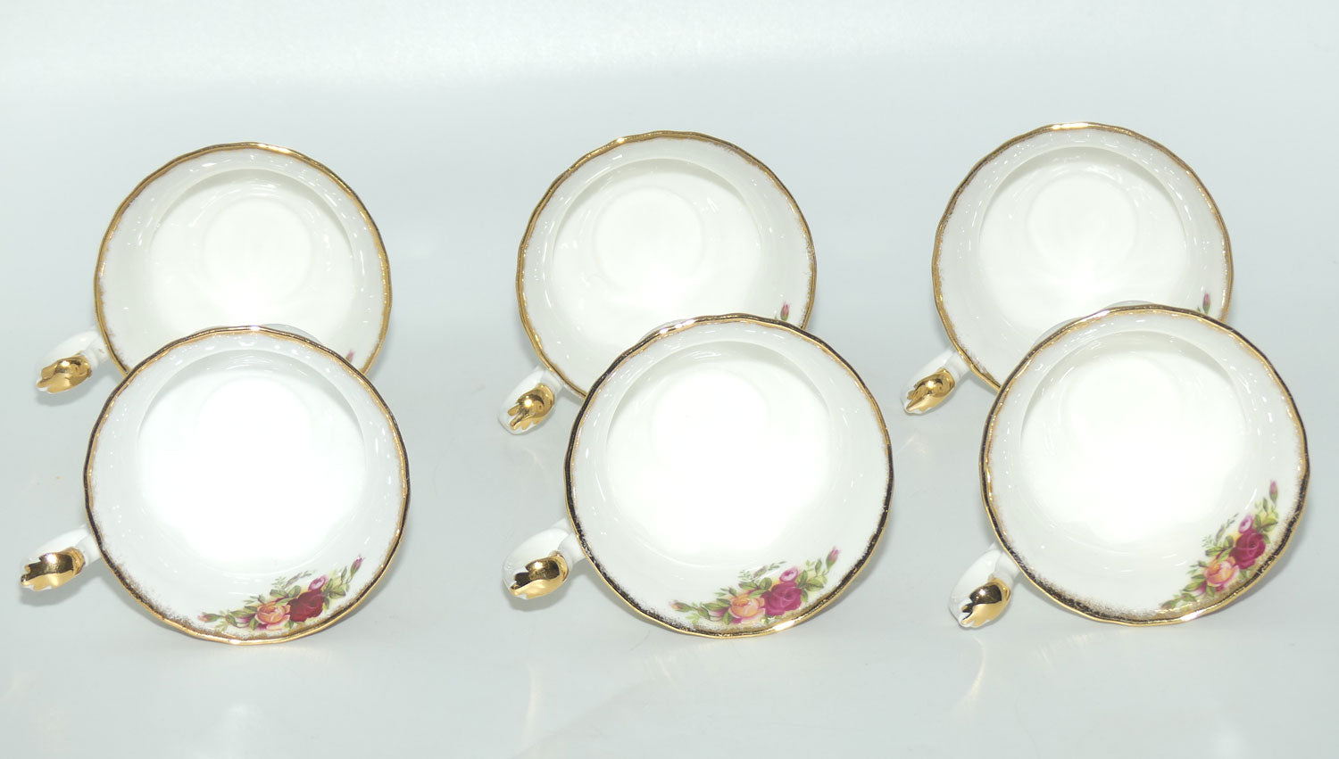 Royal Albert Bone China England Old Country Roses trio set of 6 |  Early Backstamp  | #6