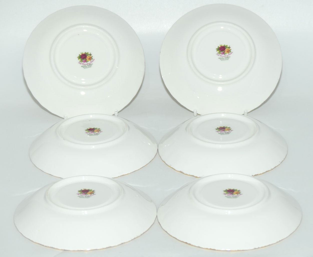Royal Albert Bone China England Old Country Roses trio set of 6 |  Early Backstamp  | #6