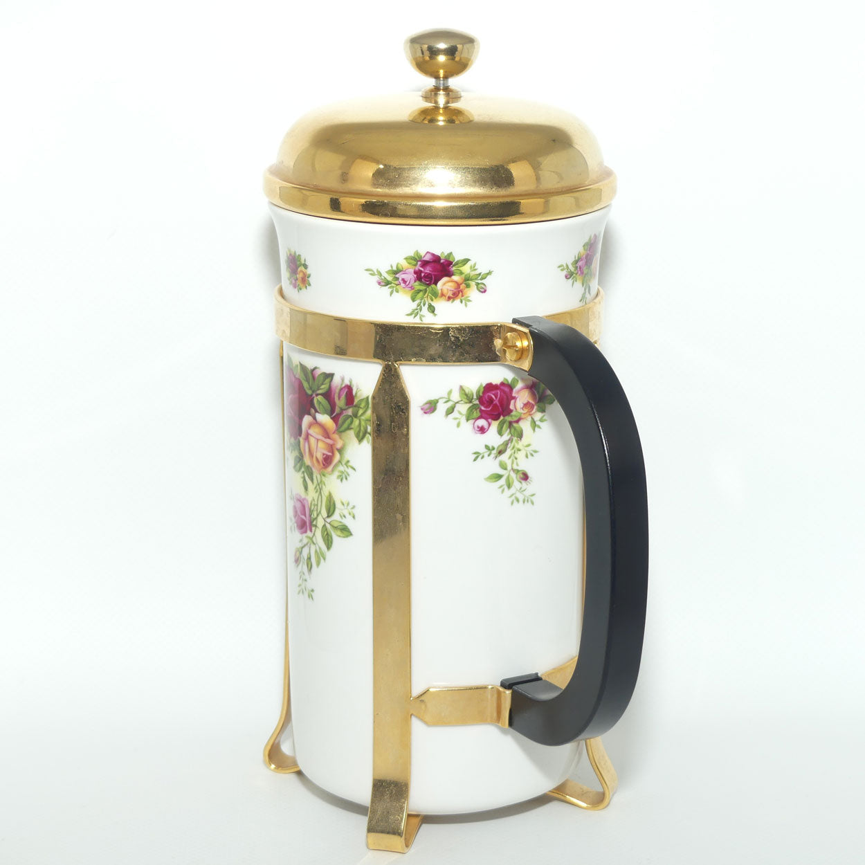 Royal Albert Bone China England Old Country Roses large size cafetiere | Coffee Plunger
