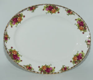 Royal Albert Bone China England Old Country Roses oval meat platter | 38cm | early backstamp