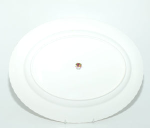 Royal Albert Bone China England Old Country Roses oval meat platter | 38cm | early backstamp