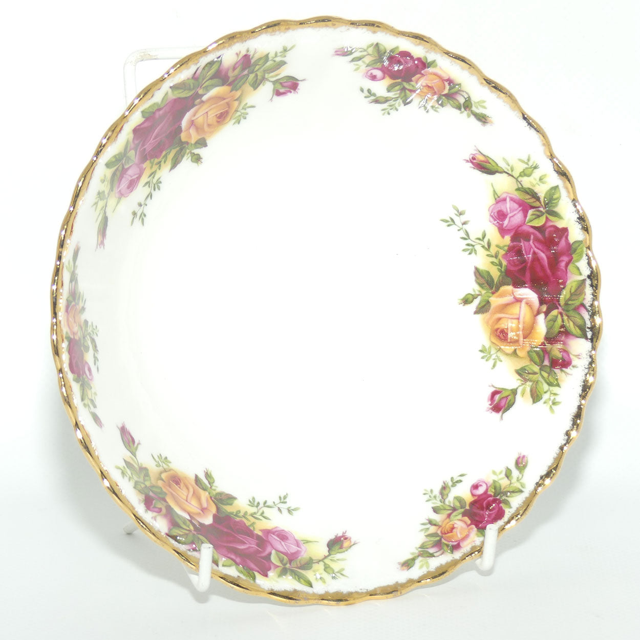 Royal Albert Bone China Old Country Roses England set of 4 bowls | 16cm diam | early backstamp