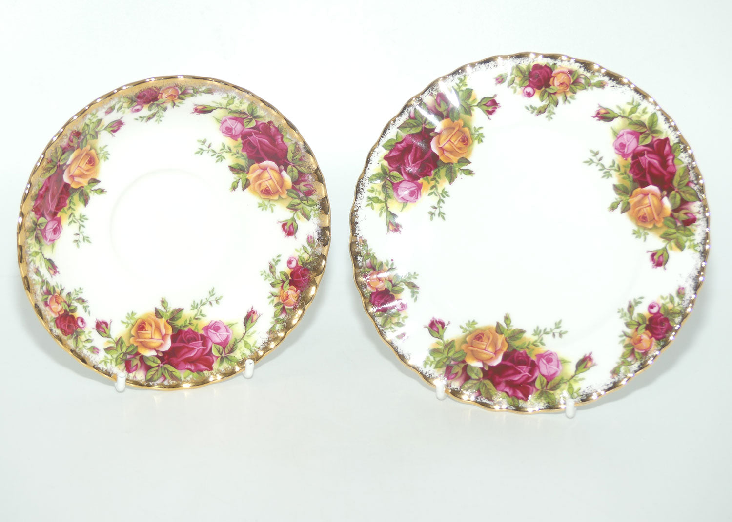 Royal Albert Bone China England Old Country Roses trio set of 6 |  Early Backstamp  | #2
